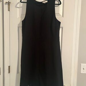 Loft Elegant Black Sleeveless Dress